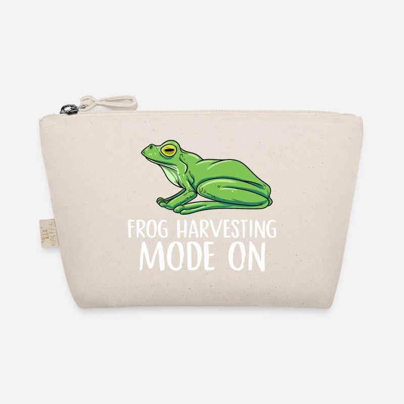 frog harvesting mode on Design for a frog hunter Organic Pouch