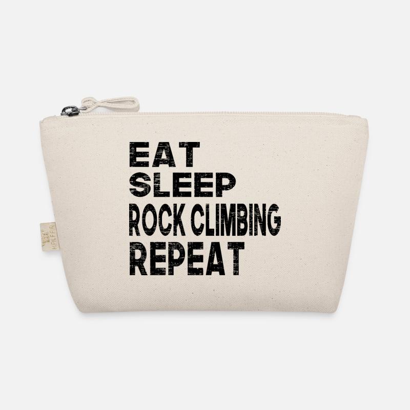 Eat Sleep Rock Climbing Repeat Bio-Täschchen