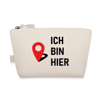 Ich bin hier 📍 - Bio-Täschchen - Natur - Vorne
