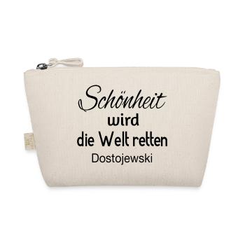 Schönheit wird die Welt retten - Bio-Täschchen - Natur - Vorne