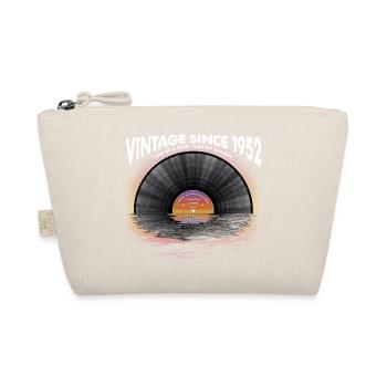 Vintage seit 1952 Retro Disco Music Vintage - Bio-Täschchen - Natur - Vorne
