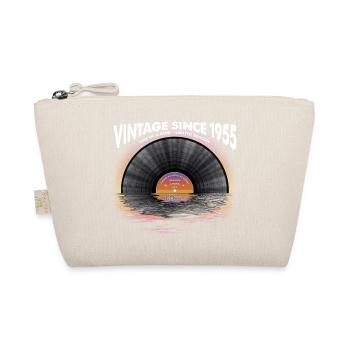 Vintage seit 1955 Retro Disco Music Vintage - Bio-Täschchen - Natur - Vorne
