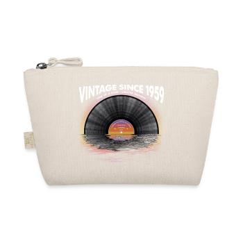 Vintage seit 1959 Retro Disco Music Vintage - Bio-Täschchen - Natur - Vorne