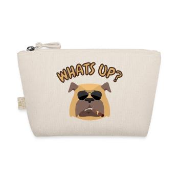 Whats up Dog - Cooler Hund mit Sonnenbrille - Bio-Täschchen - Natur - Vorne