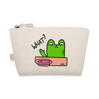 Witziger Frosch, Kröte - Bio-Täschchen - Natur - Vorne