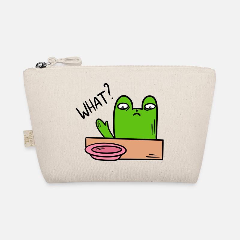 Funny frog, toad Organic Pouch