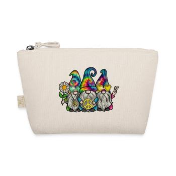 Hippie Gnomes Peace Tie Dye - Organic Pouch - nature - Front