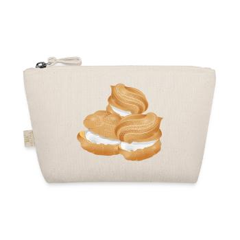 Illustration of three filled cream puffs - Organic Pouch - nature - Front