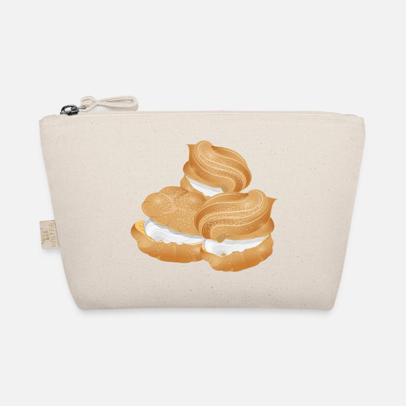 Illustration de trois choux à la crème fourrés Trousse biologique