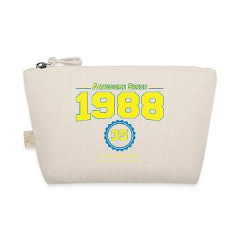 Awesome 1988 Shirt für Männer Frauen 35 Jahre alt 35. - Bio-Täschchen - Natur - Vorne