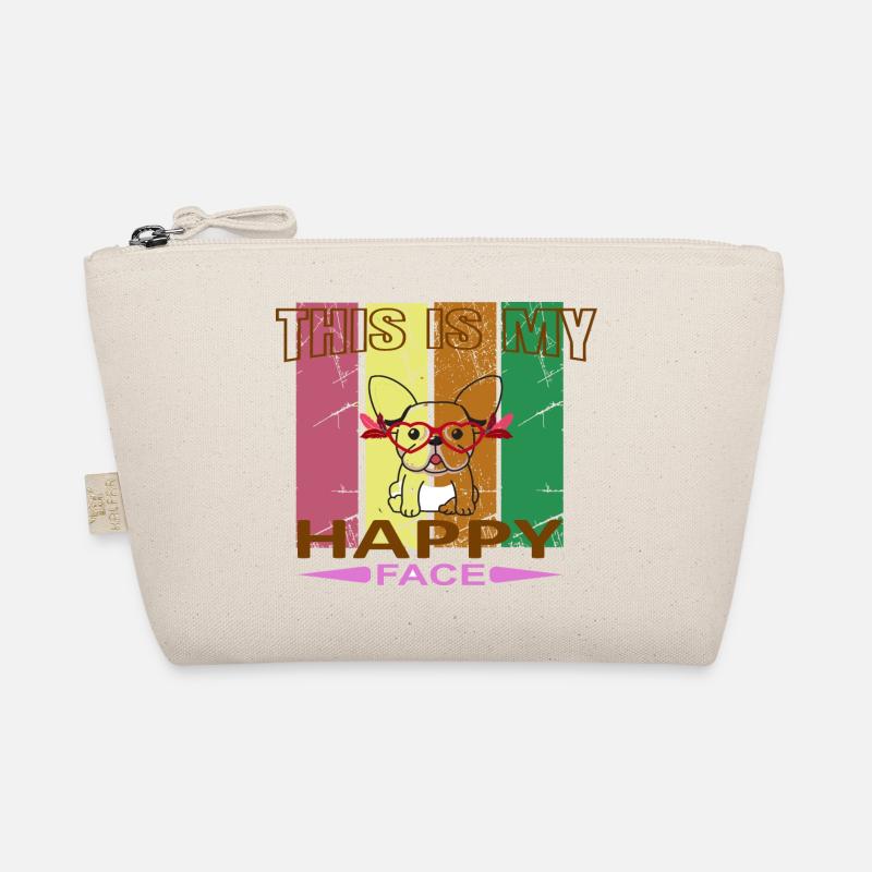 Happy Face - Bio-Täschchen - Natur
