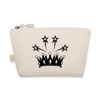 Crown with stars - Organic Pouch - nature - Front