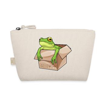 Frog Cardboard - Organic Pouch - nature - Front