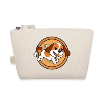 Dog Sticker Gift - Organic Pouch - nature - Front