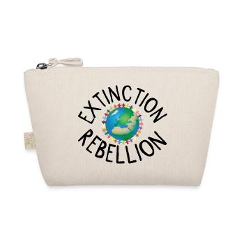 Extinction Rebellion Menschenkette schwarz - Bio-Täschchen - Natur - Vorne