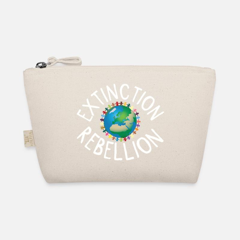 Extinction Rebellion Menschenkette weiss Bio-Täschchen