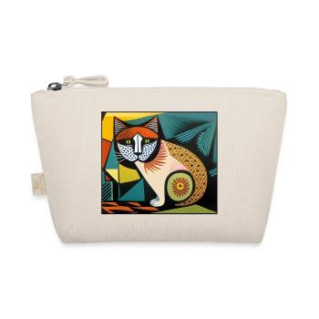 katzen 010red - Bio-Täschchen - Natur - Vorne