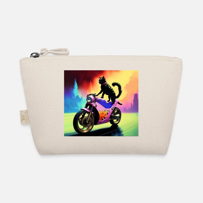 Chat sur moto - Trousse biologique - nature