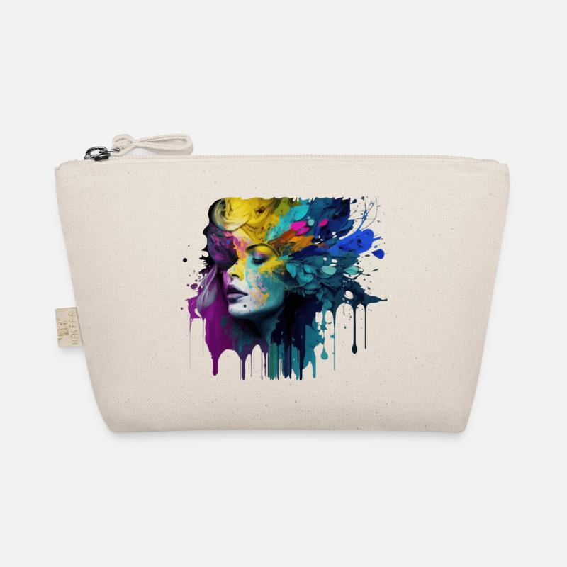 Frauengesicht Fantasy Geschenk Bio-Täschchen