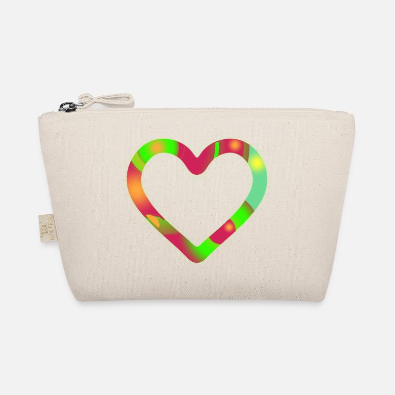 Herz neon Bio-Täschchen