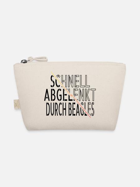 geburtstagsgeschenkidee hundefreund zitat humor - Bio-Täschchen - Natur - Vorne