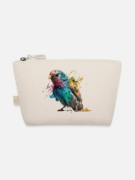 Colorful Little Bird Splash Art Design - pour tout le monde - Trousse biologique - nature - Devant