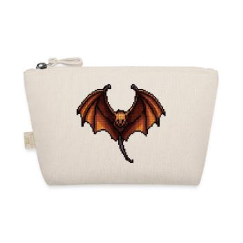 Flying fox in minimalist pixel graphics - Organic Pouch - nature - Front