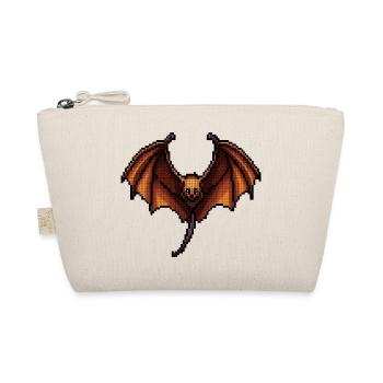 Flying fox in classic 8 bit retro graphics - Organic Pouch - nature - Front