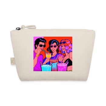 Best Friends 80s Retro Design - Organic Pouch - nature - Front