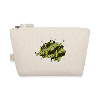 badge forest work carpenter saw - Bio-Täschchen - Natur - Vorne