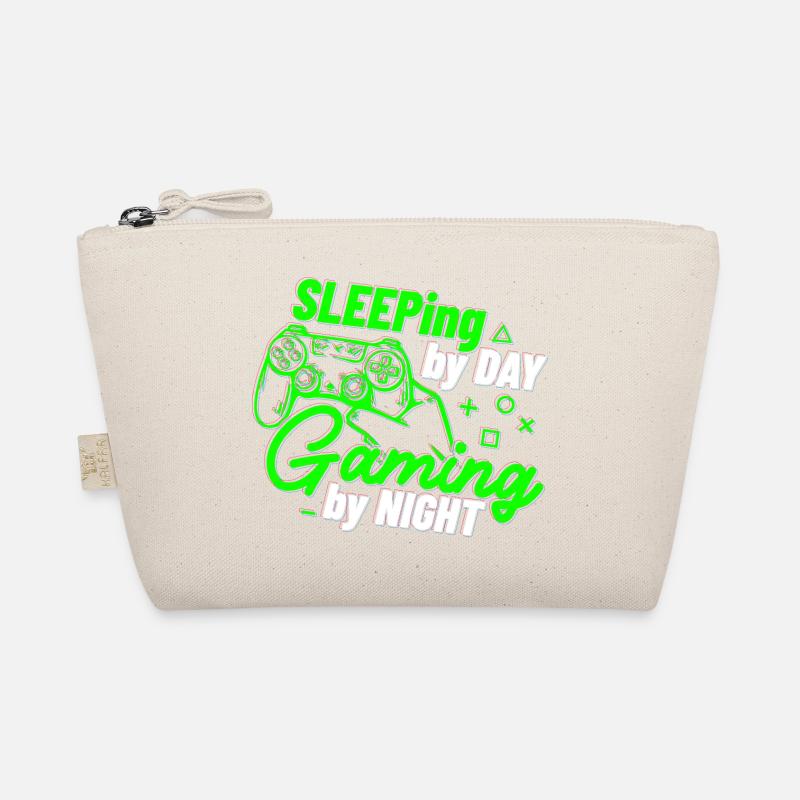 Sleeping By Day Gaming By Night Organic Pouch