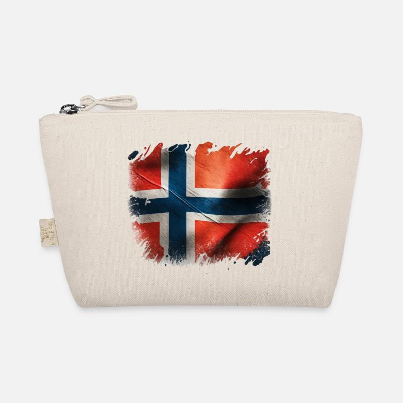 Norwegen Flagge Bio-Täschchen