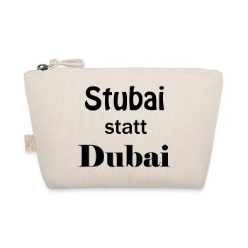 Stubai Tal statt Dubai Geschenk Idee Geburtstag - Bio-Täschchen - Natur - Vorne