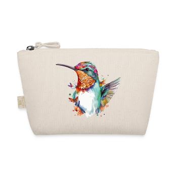 Mimi the hummingbird - Organic Pouch - nature - Front
