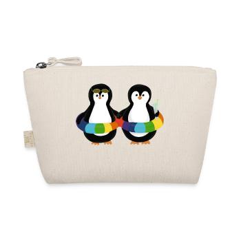 Penguins in the swim ring - Organic Pouch - nature - Front