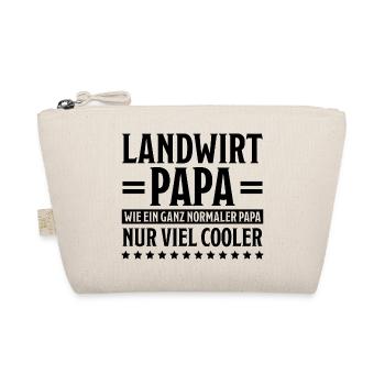 Landwirt Lustig Spruch Traktor Landwirt Geschenk - Bio-Täschchen - Natur - Vorne