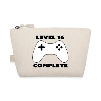 Level 16 Komplett - Spielergeschenk - Gamepad - Bio-Täschchen - Natur - Vorne