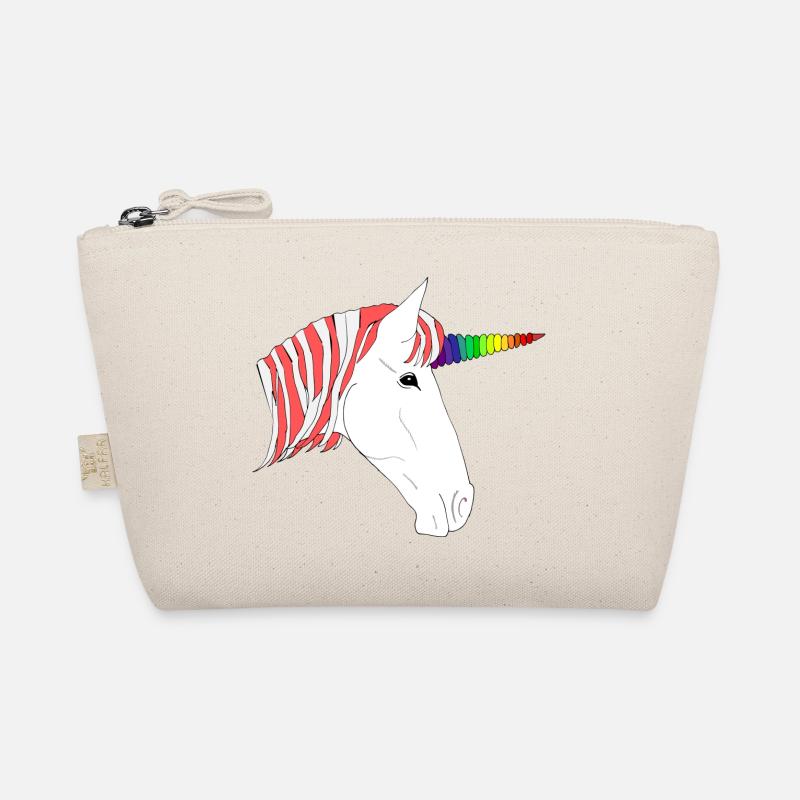 Rainbow unicorn - Organic Pouch - nature