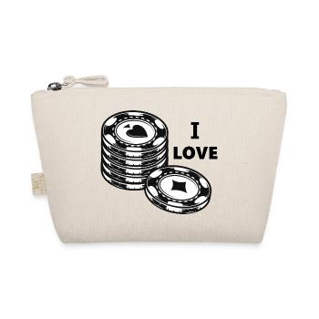 Boardgame Chess Backgammon Game Night - Organic Pouch - nature - Front