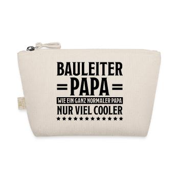 Bauleiter Job Spruch Baustelle Bauleiter Geschenk - Bio-Täschchen - Natur - Vorne