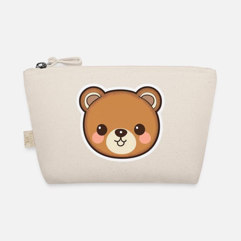 Cuddly cuddle time: cute teddy bear Organic Pouch