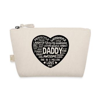 Definition von Daddy Heart Shaped Design - Bio-Täschchen - Natur - Vorne