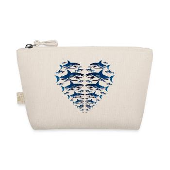 Shark Heart - Organic Pouch - nature - Front
