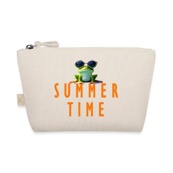 frog summer time - Bio-Täschchen - Natur - Vorne