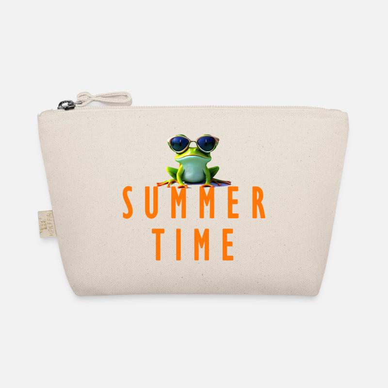 frog summer time Bio-Täschchen
