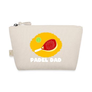 Padel Paddel Schläger Tennis Sport I Geschenk - Bio-Täschchen - Natur - Vorne