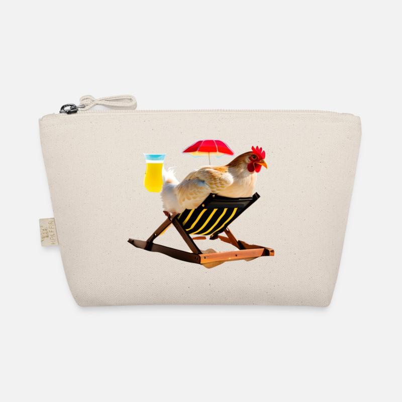 Fun, chicken on the beach Organic Pouch