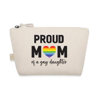 LGBT Pride Month - Proud Mom of a Gay Daughter - Organic Pouch - nature - Front