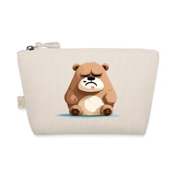 Titi the sad bear - Organic Pouch - nature - Front