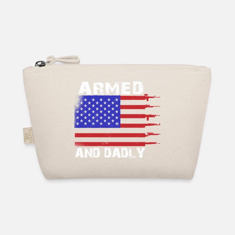 Bewaffnet und väterlich Lustige väterliche Väter Bio-Täschchen